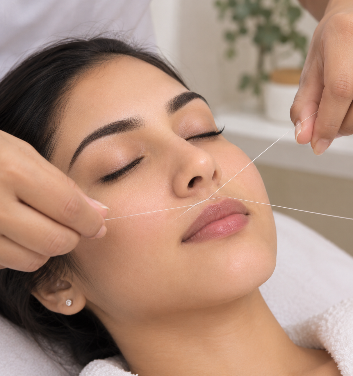 Upper Lip Threading